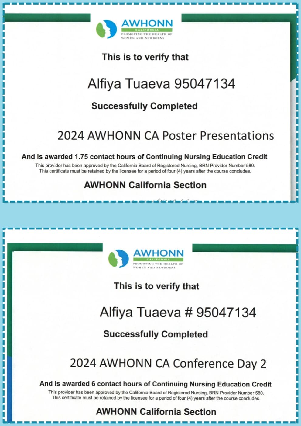 AWHONN California Conference & Poster Presentations