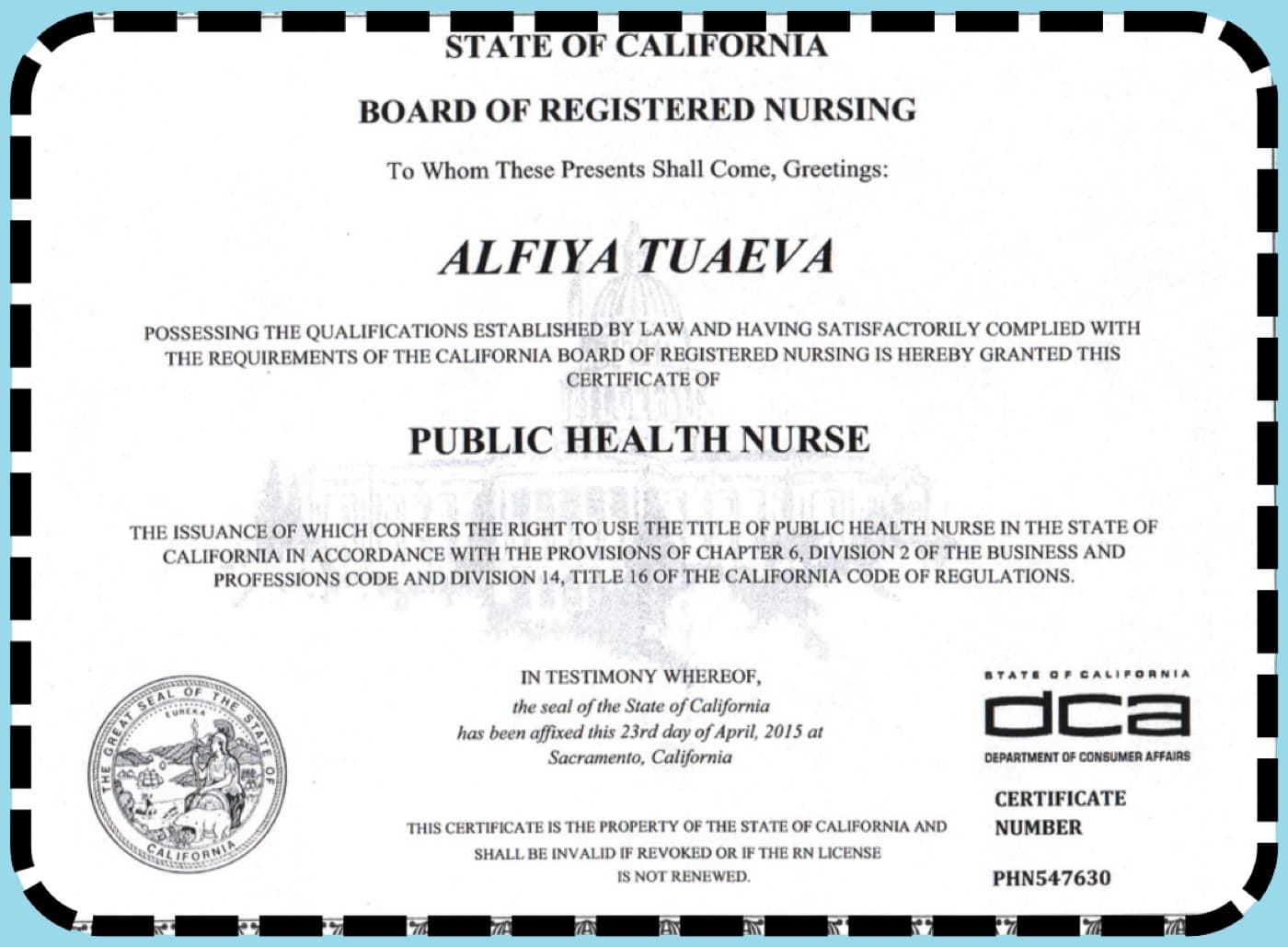 Public Health Nurse