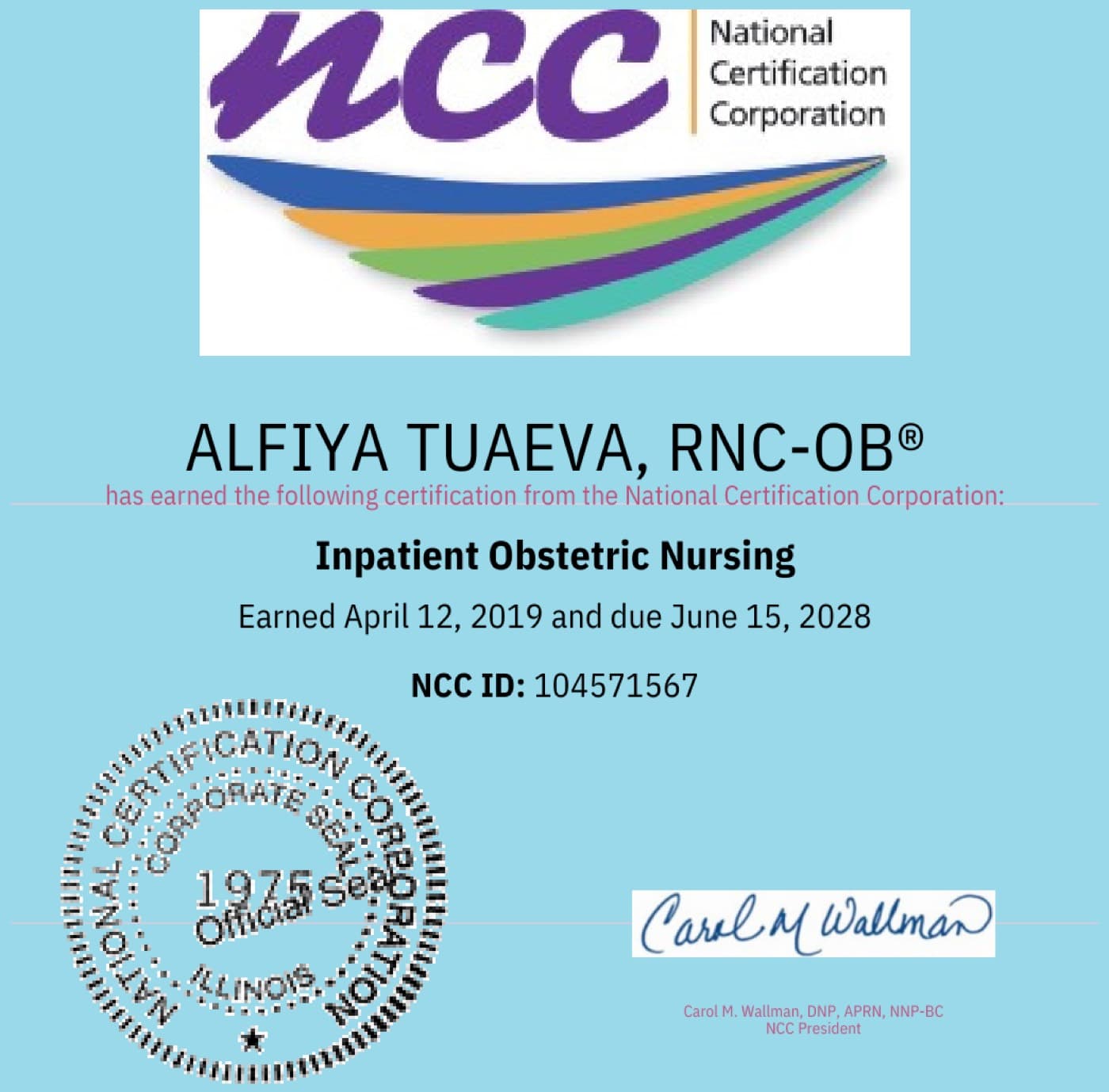 Inpatient Obstetric Nursing (RNC-OB)
